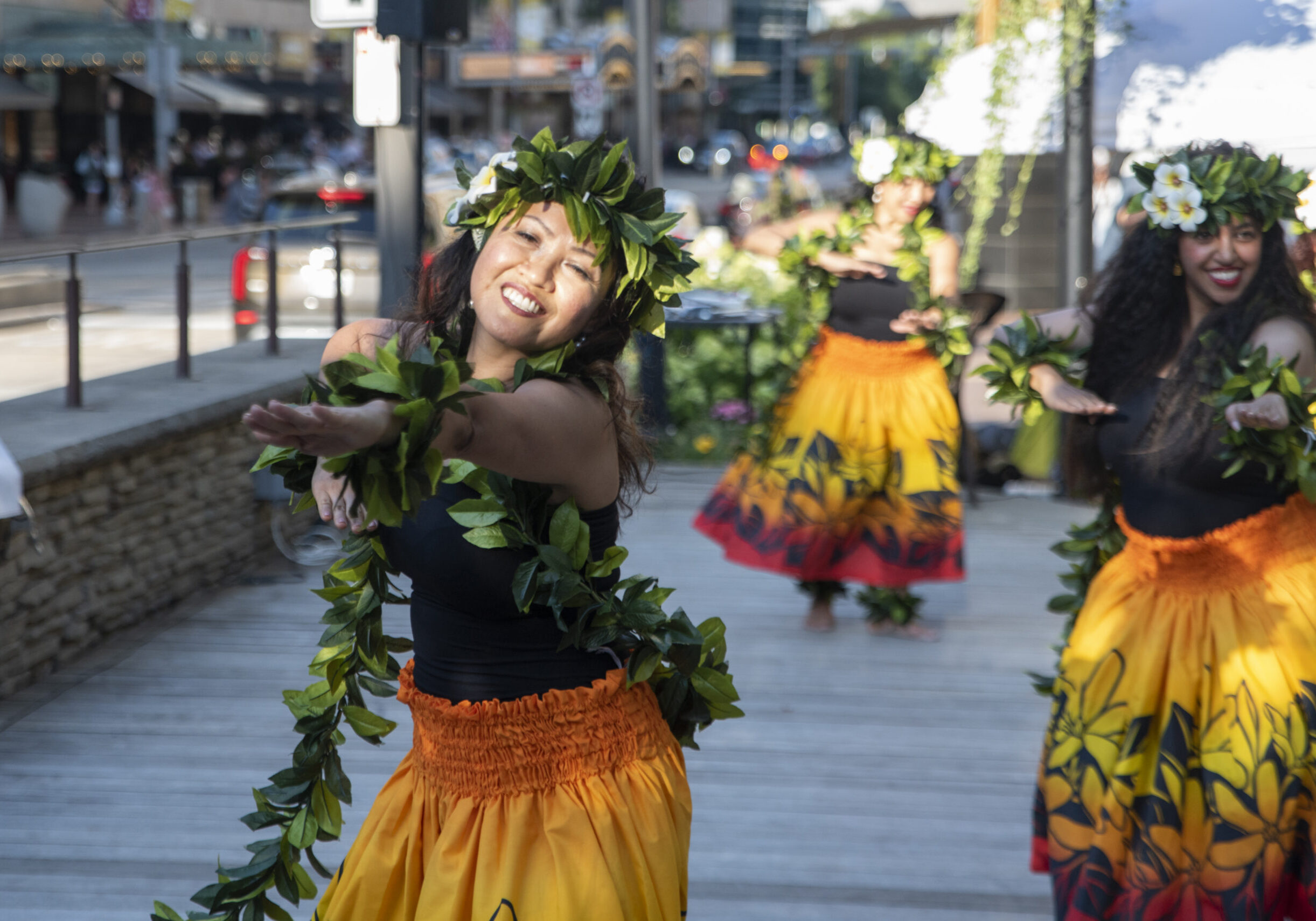Polynesian Dance Performance: BorderLight International Theatre + Fringe Festival 2022 - Photo © Bob Perkoski, www.Perkoski.com
